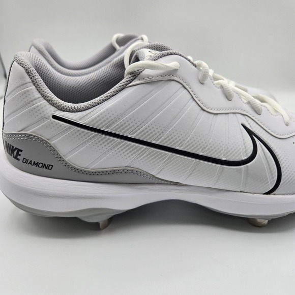 Nike Alpha Huarache Varsity‎ 4 Low Cleats Mens 13 White Wolf Grey Metal Baseball main image 14
